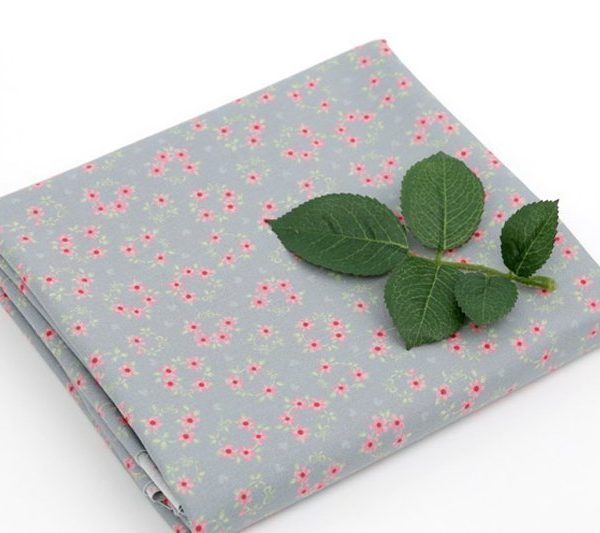 Çiçek Tacı Doğal Pamuk Kumaş (yarım metre)