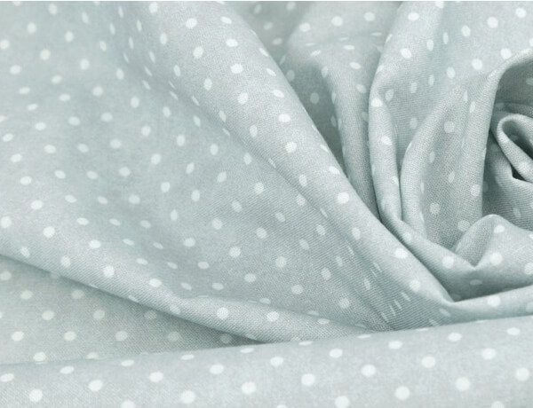 Puantiyeli Kumaş -Uçuk gri- (yarım metre)