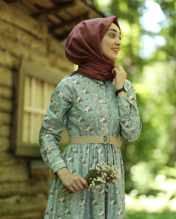 Rapiska Çiçekli Elbise