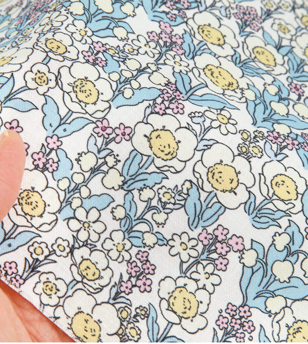 Mayıs Papatyası Doğal Pamuk Kumaş (yarım metre)