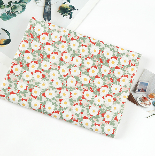 Kır Neşesi Doğal Pamuk Kumaş  (yarım metre)